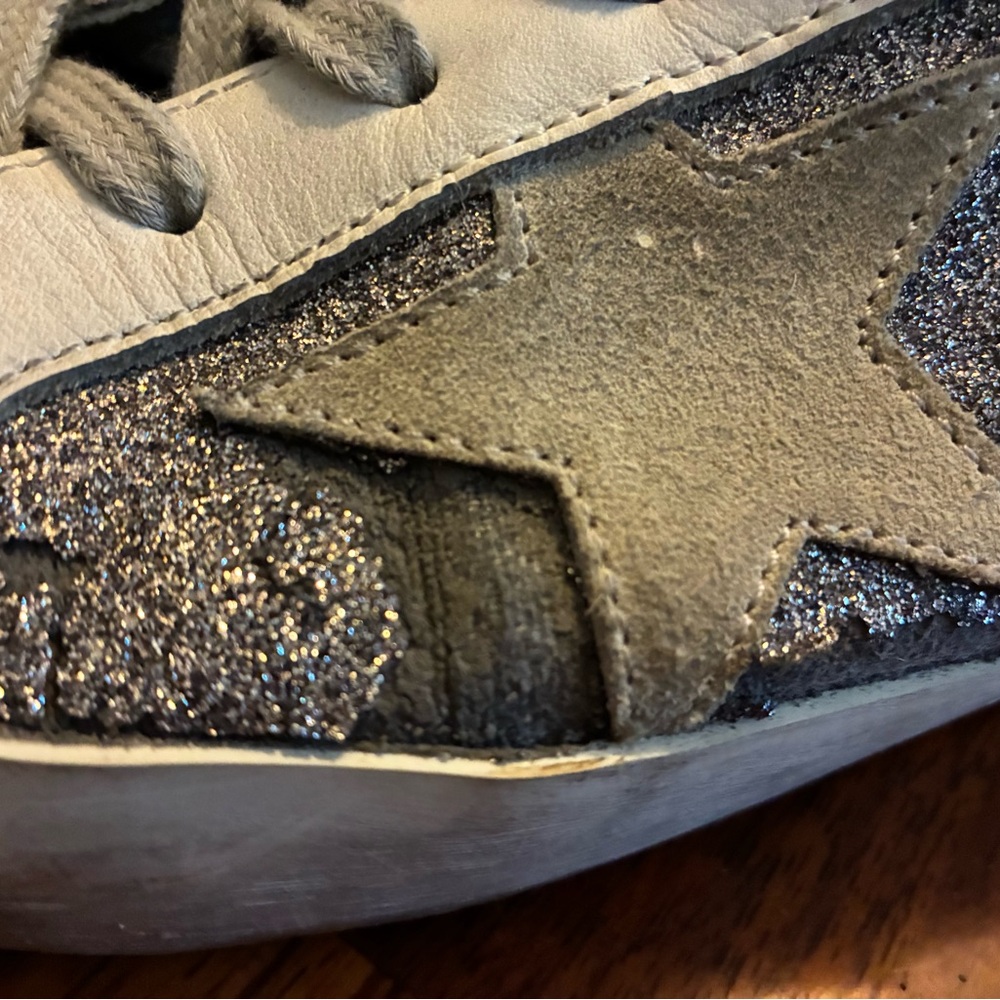 Golden Goose Superstar Sneakers with Glitter Accents - Picture 7 of 11